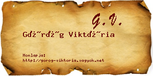Görög Viktória névjegykártya